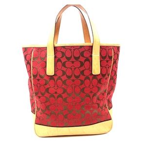 Coach Signature Canvas Tote Bag